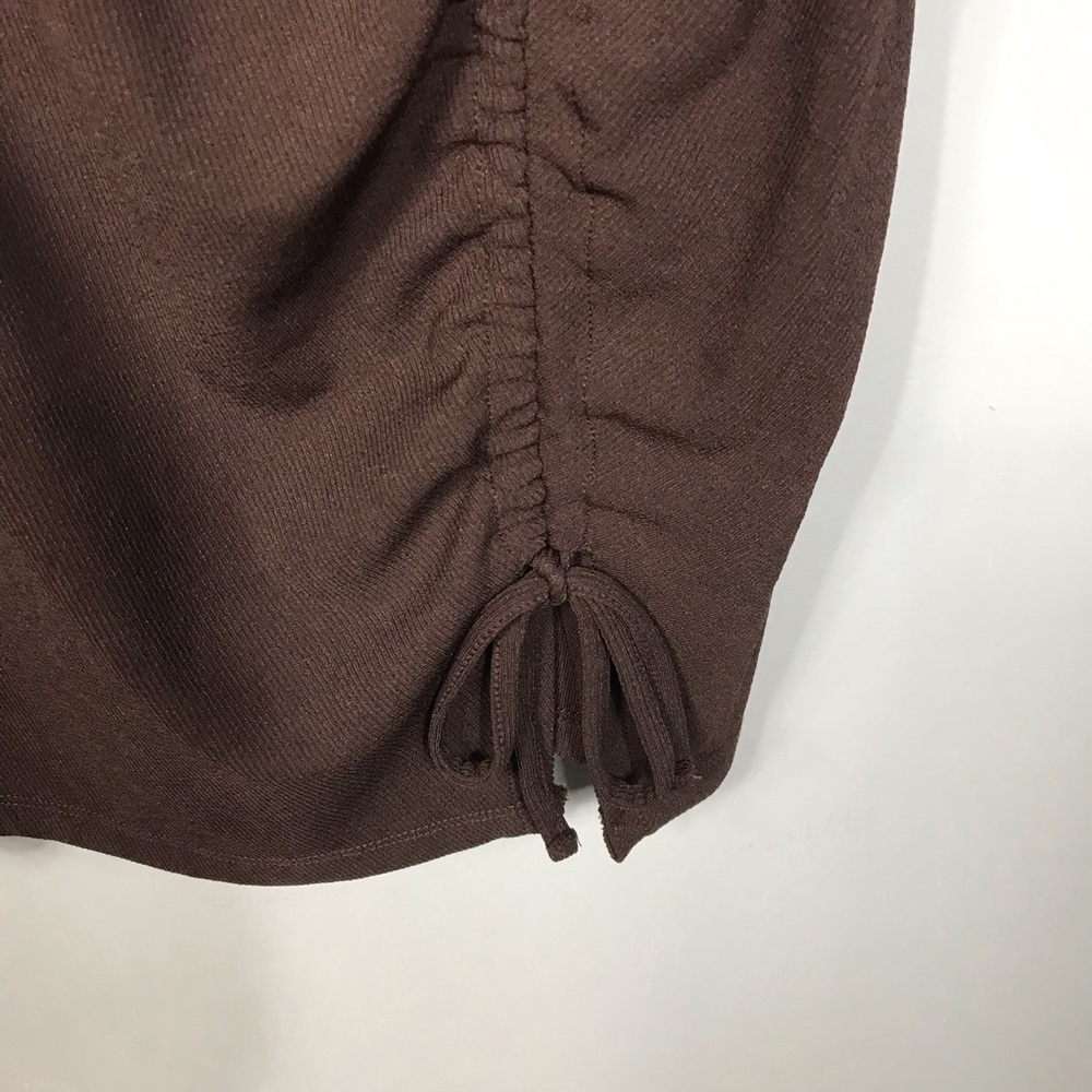 H&M Divided Short Mini Fitted Drawstring Ruched Detail Ribbed Stretchy Dress S - Picture 3 of 10